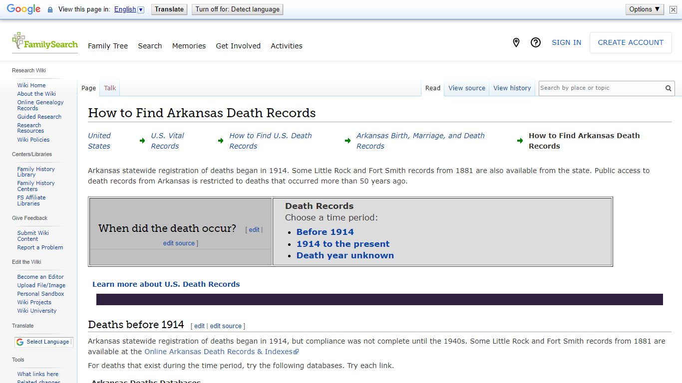 How to Find Arkansas Death Records • FamilySearch